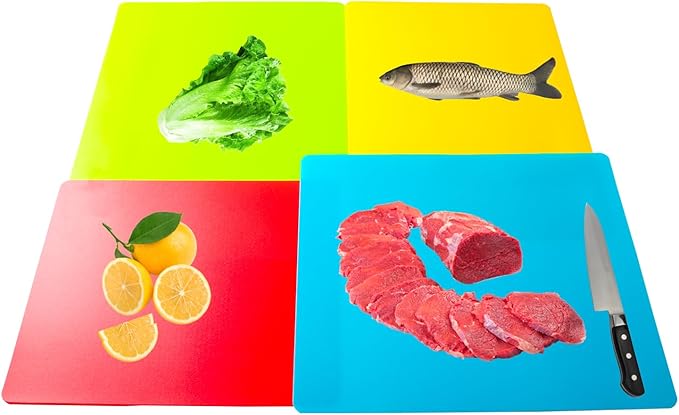 8 Pieces Flexible Cutting Board mats, Plastic Cutting Boards - Image 5