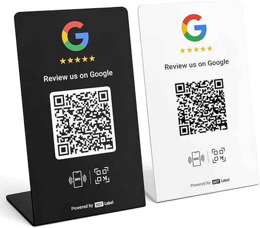 Hotlabel Review Stand 2-Pack + Black & White + by Hotlabel