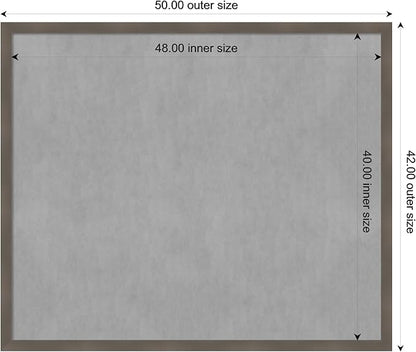 Amanti Art Grey Framed Magnetic Board 42x50 Oversize Vision Board - Image 4