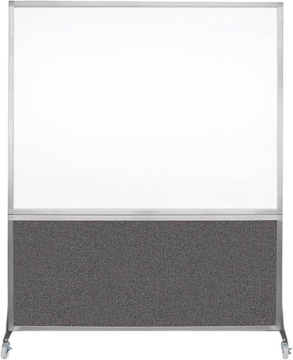 DivideWrite Mobile Whiteboard | Double Sided Dry Erase Board | Portable Office by VERSARE