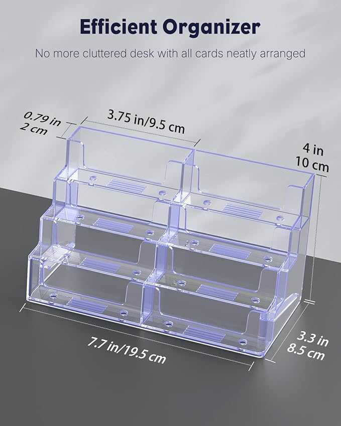 Uniclife Acrylic Business Card Holder - Image 2