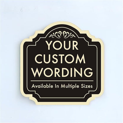 Custom Outdoor Decorative Signs, Personalized Aluminum, Waterproof USA Signs by SpeedyOrders