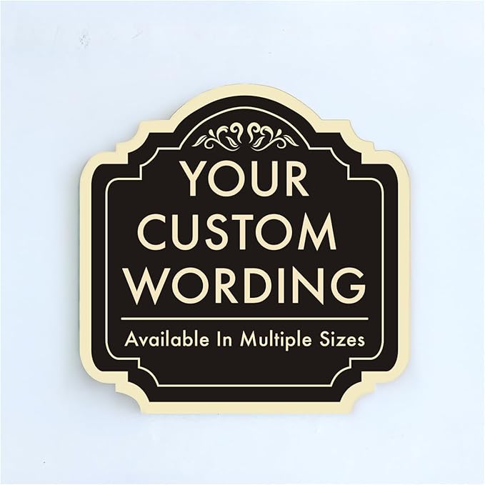 Custom Decorative Outdoor Metal Signs, Personalized Aluminum Sign by SpeedyOrders