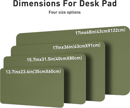 Aothia Leather Desk Pad Protector, Mouse Pad, Office Desk Mat, Non-Slip PU - Image 7