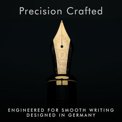Wordsworth & Black Majesti Fountain Pen-, Luxury Case, 24K Gold Finish; 18K - Image 5