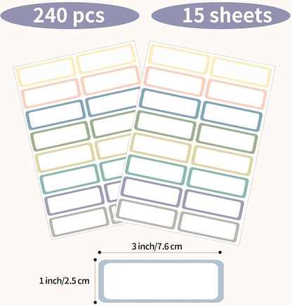 STARLIBOO Removable Labels, Removable Colored Labels Stickers, Self-Adhesive - Image 5