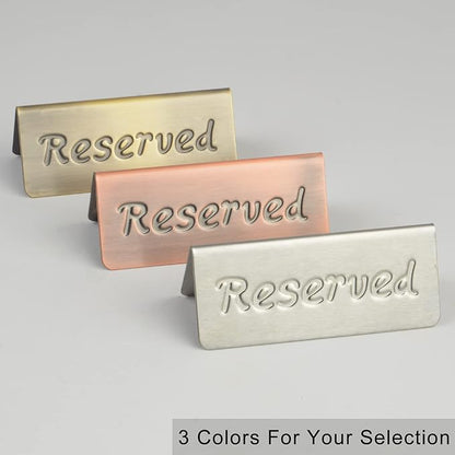 2 Pack Small Reserved Table Signs - Image 4