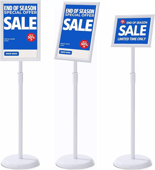 YIYO sign stand，floor sign holder poster stand heavy duty pedestal signage stand by YIYO