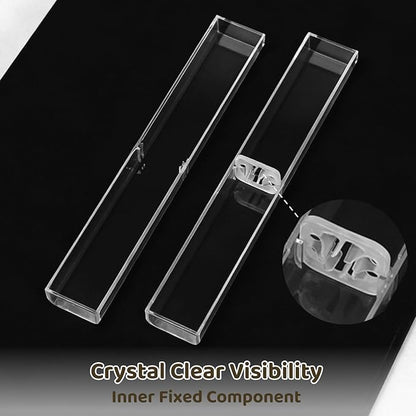 OMISTAR 100PCS Pen Gift Box, Acrylic Clear Pen Gift Box - Image 3