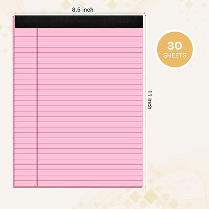 2 Pcs Legal Pads 8.5 x 11 Pink Note Pads 8.5 x 11 Notepad 8.5 x 11 Micro - Image 2