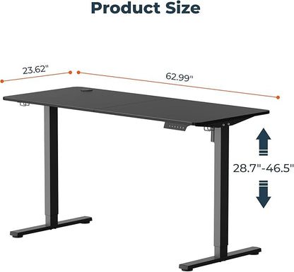FitStand Adjustable Stand Up Desk Standing Desk, 63x24 Inches Home Office Desk - Image 3