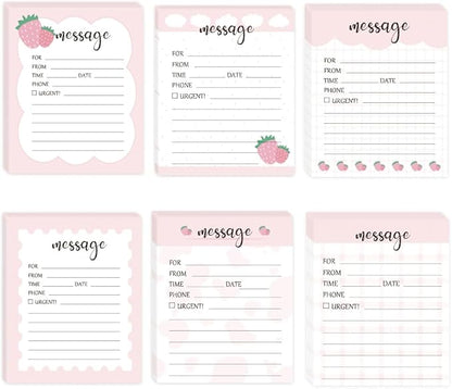 6 Pieces Telephone Message Sticky Notes Pads 4 x 5 Inch Self Adhesive Book Call by Unknown