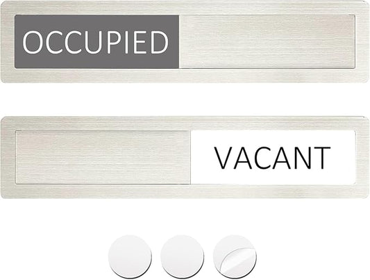 Vacant Occupied Privacy Sign, Vacant Occupied Door Sign by LoYinLo