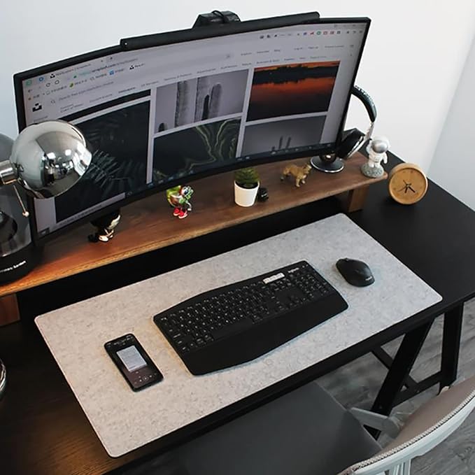 DAWNTREES Felt Desk Pad, Large Keyboard Mat, Wool Desk Mat, Extra Large Felt - Image 9