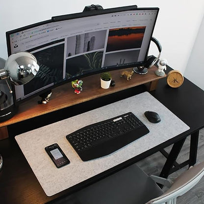 DAWNTREES Felt Desk Pad, Large Keyboard Mat, Wool Desk Mat, Extra Large Felt - Image 9