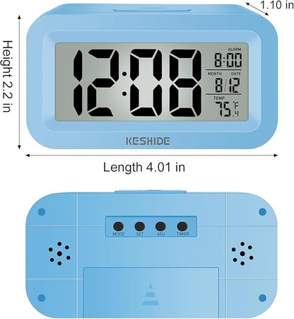 KESHIDE Travel Digital Alarm Clock Battery Operated - Image 2
