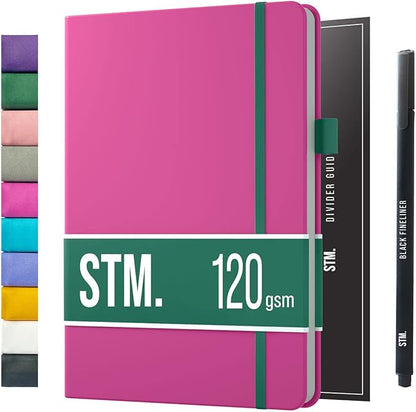 Bullet Dotted Journal Dot Grid Notebook | B5 Daily Journaling Notebooks by ScribblesThatMatter