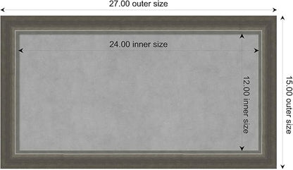Amanti Art Silver Framed Magnetic Board 15x27 Small Vision Board - Image 3