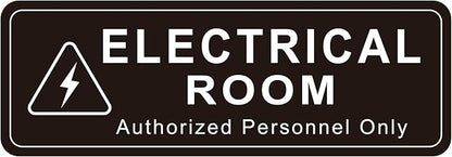 Electrical Room Door Sign for Business，Self-Adhesive Durable Modern Electrical by LUHIMO