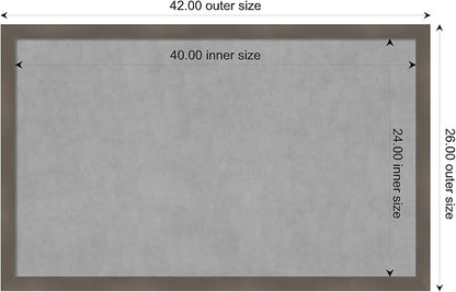 Amanti Art Grey Framed Magnetic Board 26x42 Large Vision Board - Image 4