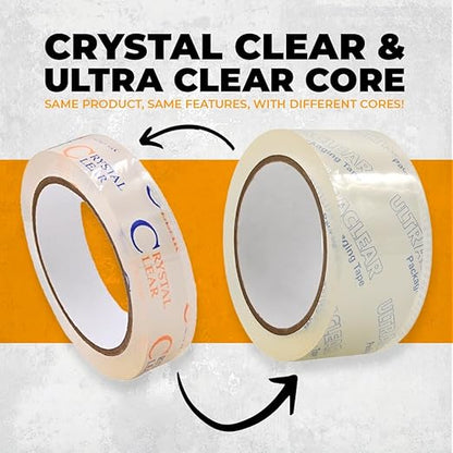 WOD CST22CC Crystal Clear See-Through Packing Tape – 1 inch x 110 yds. - Image 3