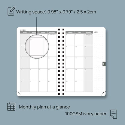 POPRUN Pocket 2026 Planner Weekly and Monthly - Image 4