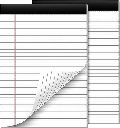 2 Pcs Legal Pads 8.5 x 11 Note Pads 8.5 x 11 Inch Notepad 60 Sheets Writing by Nichela