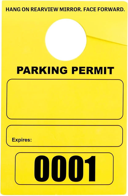 Juvale Rectangular Parking Permit Hang Tags - Image 9