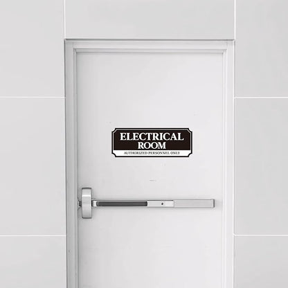 Electrical Room Door Sign for Business，Self-Adhesive Durable Modern Electrical - Image 7
