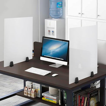 2 Pack Desk Privacy Panels & Dividers, 24 * 18" Frosted Acrylic Desk Partition - Image 4