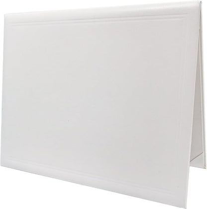 GraduationMall 11"x14" Smooth Padded Diploma Cover Certificate Holder White by GraduationMall%C2%AE