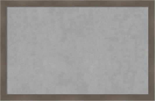 Amanti Art Grey Framed Magnetic Board 22x34 Large Vision Board by AmantiArt