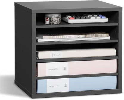 VEVOR Literature Organizer, 5 Compartments Office Mailbox by VEVOR
