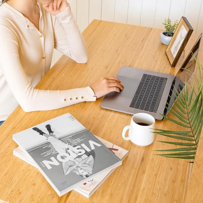 FLEXISPOT EN1 Bamboo Standing Desk, 60 x 30 Inches Whole-Piece Electric - Image 2