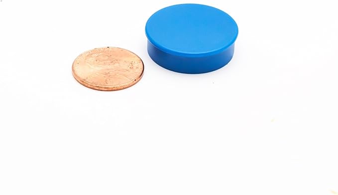 Bullseye Office 24 Round Red Fridge Magnets, Button Shaped, Small Colorful - Image 5