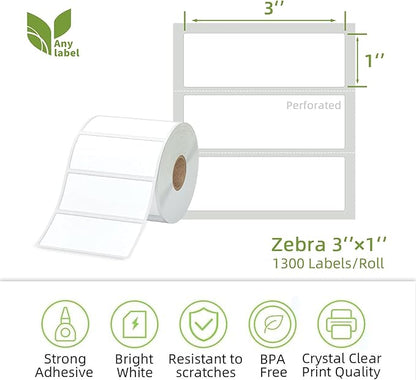 Compatible 3" x 1" Direct Thermal Labes Replacement - Image 2