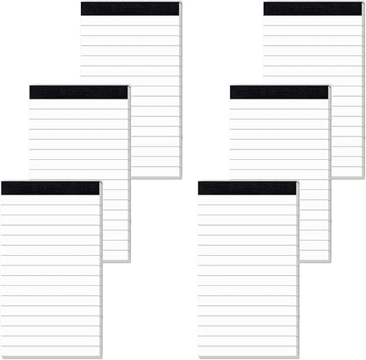 6 Pcs Note Pads Refills 3 x 5 inches Memo Small Notebook Writing Pads by Nichela