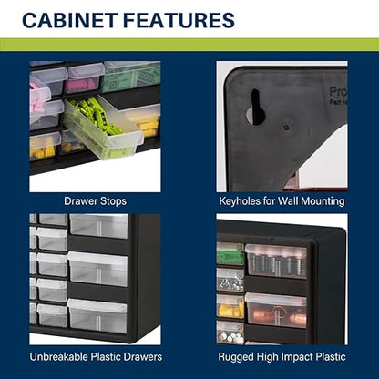 Akro-Mils 26-Drawer Plastic Drawer Storage Cabinet - Image 3