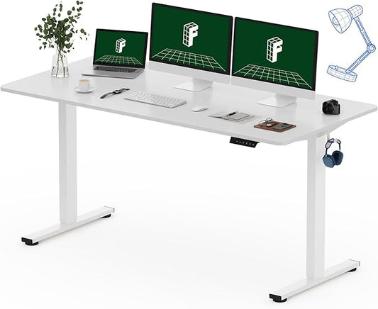 FLEXISPOT One-Piece Electric Standing Desk, 60 x 24 Inches Adjustable Desk by FlexiSpot