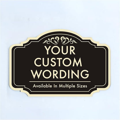 Custom Metal Decorative Signs, Personalized Aluminum, Custom Driveway Signs by SpeedyOrders