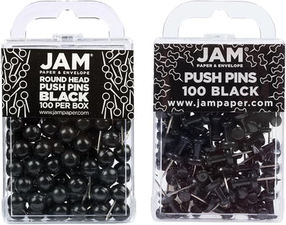 JAM PAPER Colorful Push Pins by JAMPaper