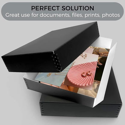 Lineco Museum Archival Storage Box, 11.75x15.25x3 in. Drop Front Design. - Image 6