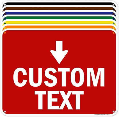 Custom Arrow, Custom Directional Sign, Down Arrow, 18x24 Inches, 55 mil thick by MySignCenter