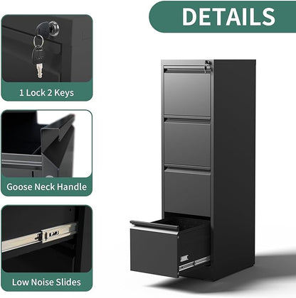 FLIXELIO 4 Drawer File Cabinet - Image 5