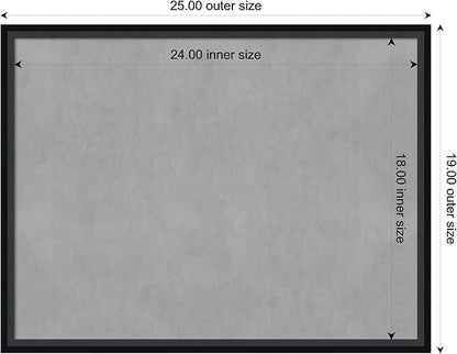 Amanti Art Black Framed Magnetic Board 19x25 Medium Vision Board - Image 4