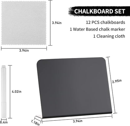 12 Pack Mini Chalkboard Signs - Image 2