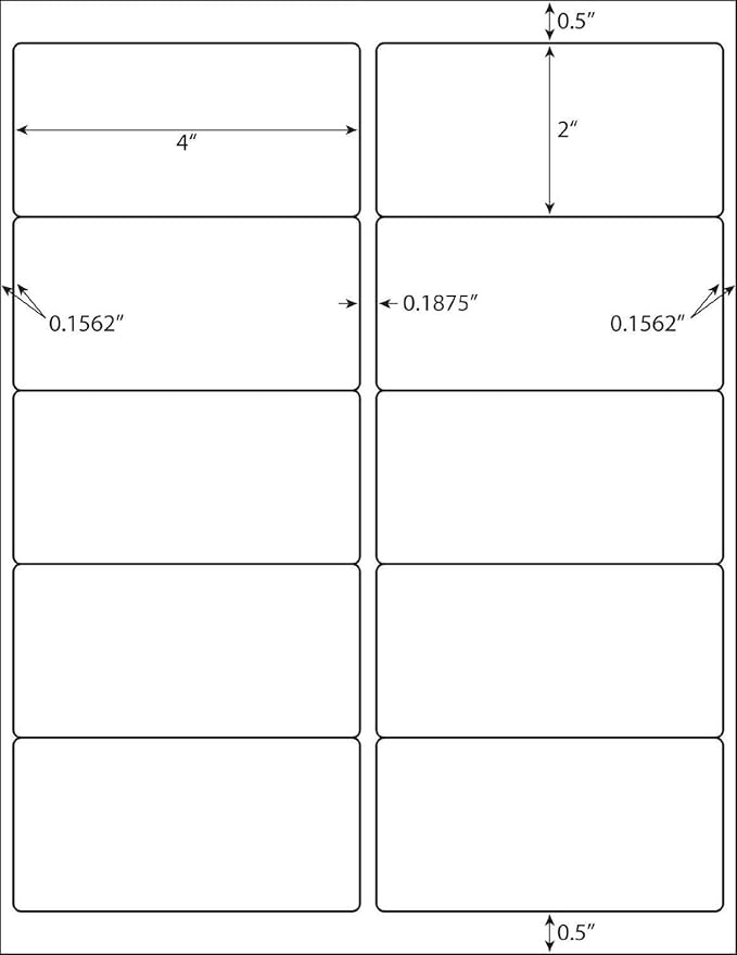 BESTEASY 10-UP Address Labels, /Address Mailing Labels 2000 Sheets Shipping - Image 2