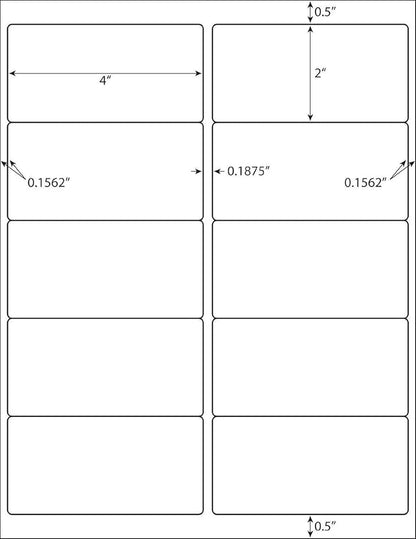 BESTEASY 10-UP Address Labels, /Address Mailing Labels 500 Sheets Shipping - Image 8