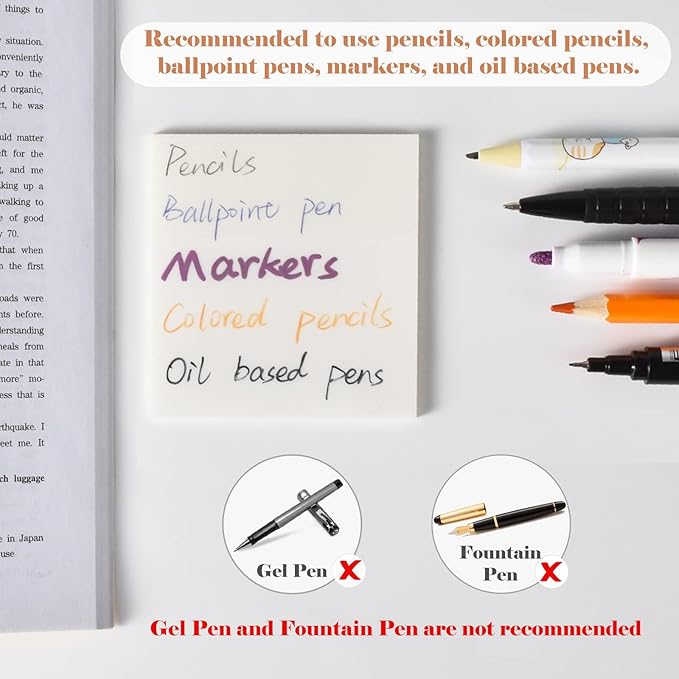 BAYTORY 700 Sheets Transparent Sticky Notes - Image 3