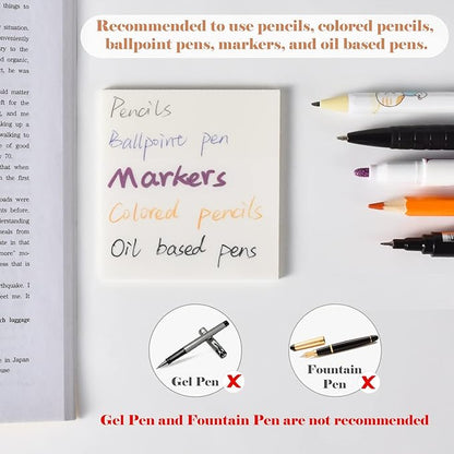 BAYTORY 1700 Sheets Transparent Sticky Notes, Self-Adhesive Translucent - Image 3